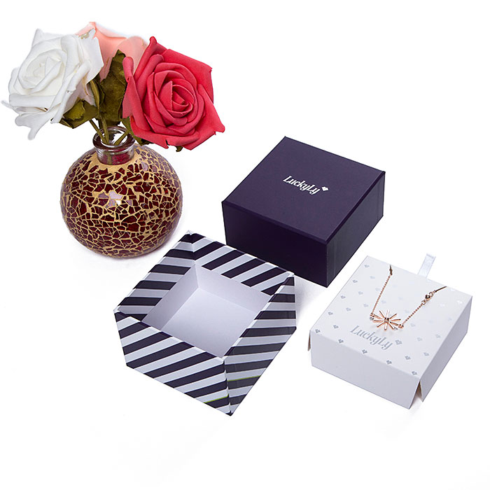 Custom beautiful necklace jewelry boxes wholesale