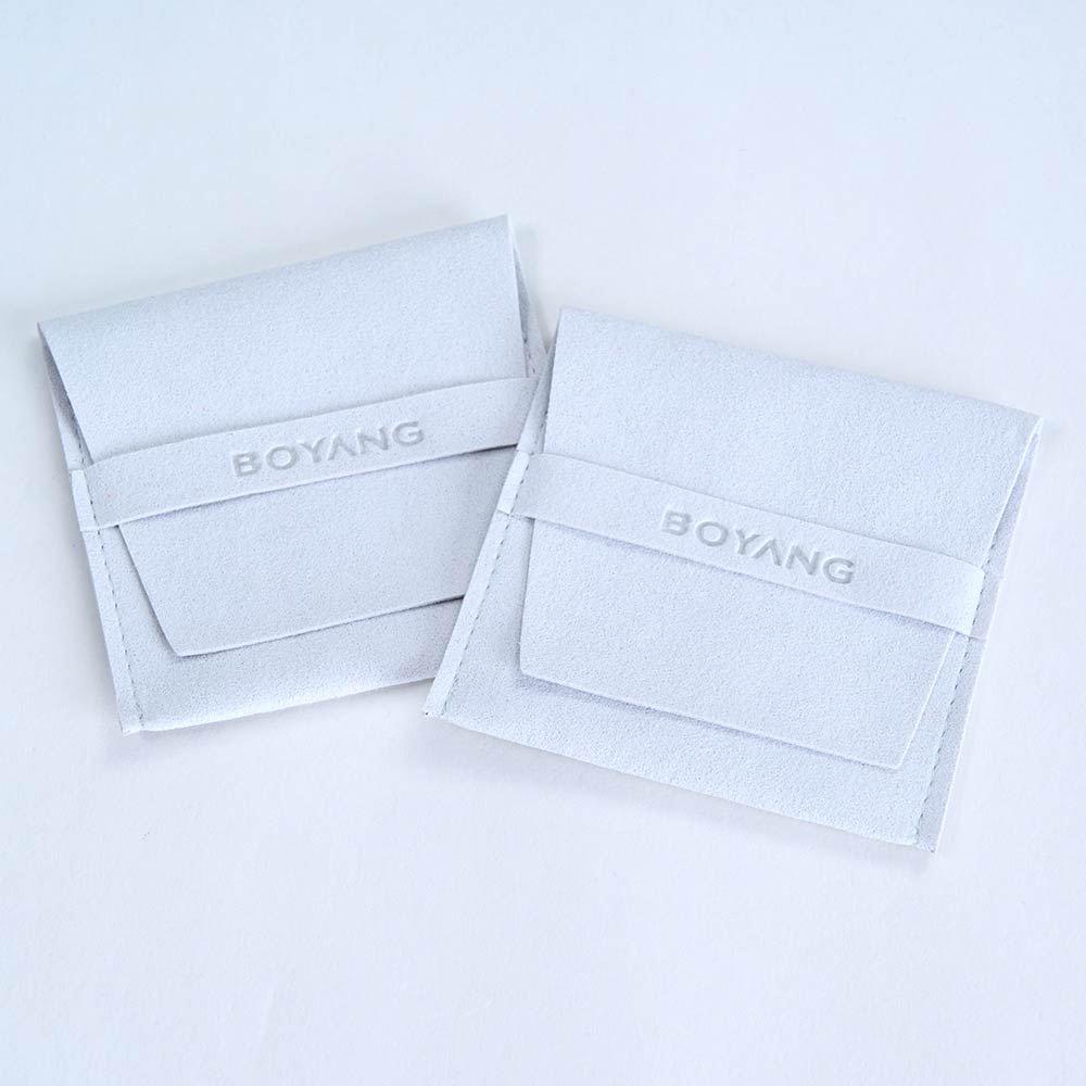 Custom Logo Luxury Jewellery Packaging Bag Microfiber Jewelry Pouch