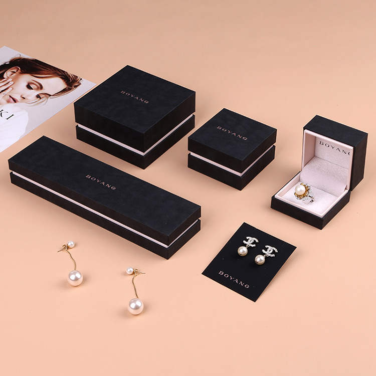 Customized black jewellery box - Jewelry packaging sets