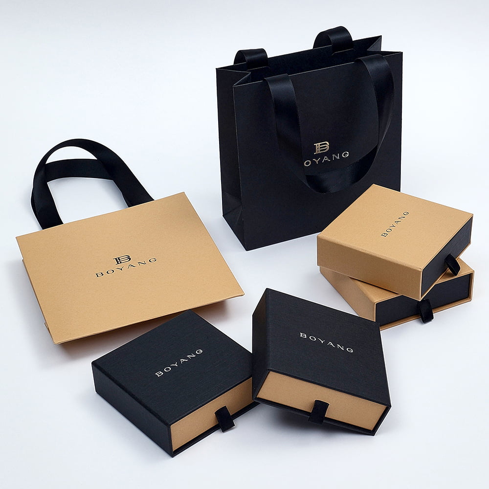 Luxury Printed High Quality Drawer Paper Box Jewelry Set Boxes Packaging