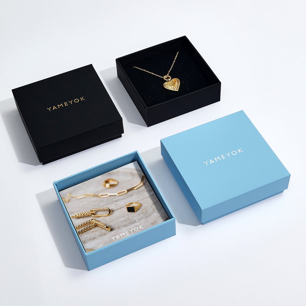 custom logo gift earrings paper box