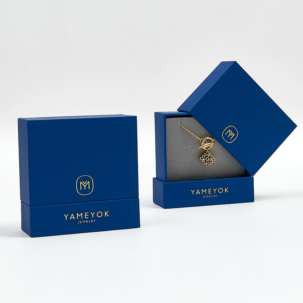 Luxury high-end best paper cardboard custom pendant jewelry gift box