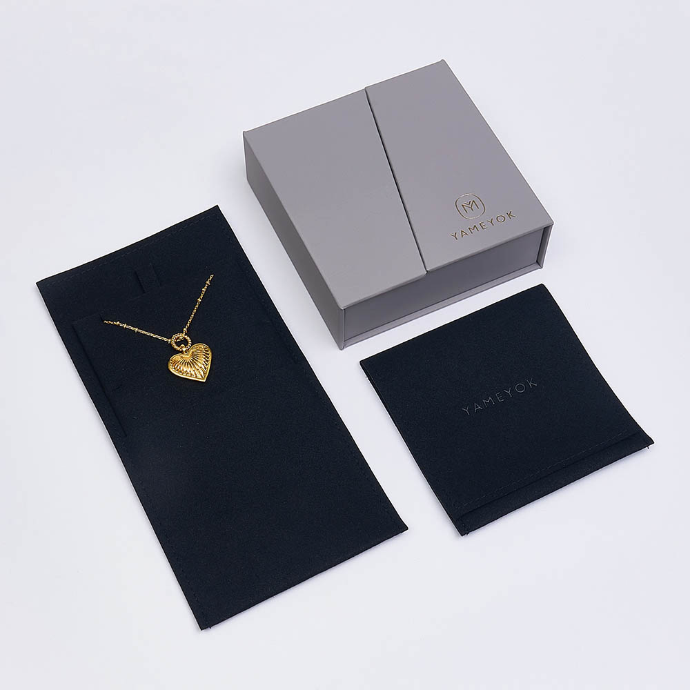 custom logo envelope microfiber jewellery bag