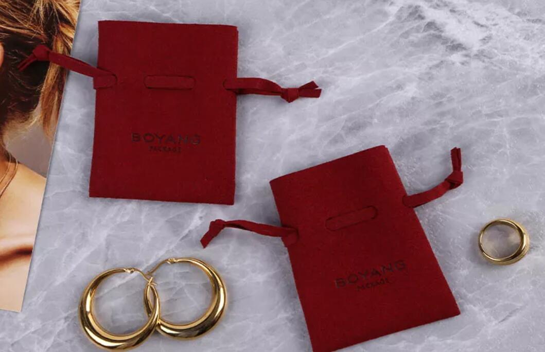 velvet jewelry drawstring bag
